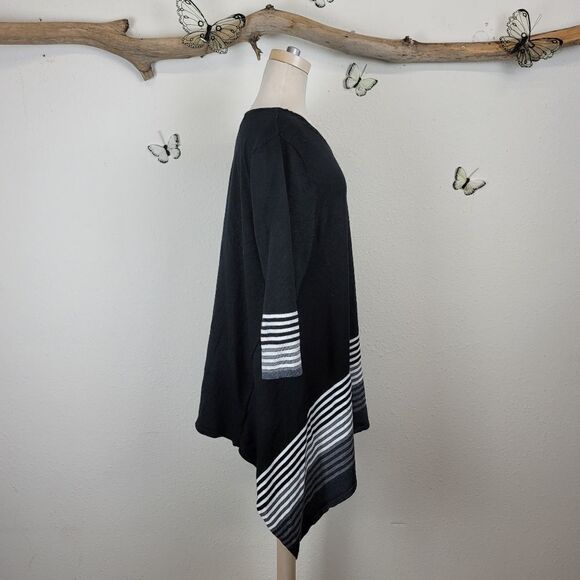 99 Jane Street black striped tunic - Picture 2 of 6